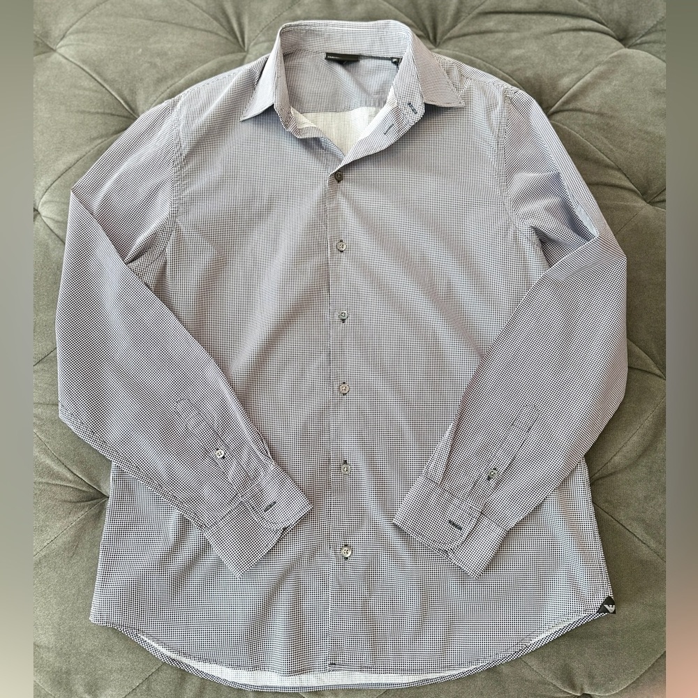 Armani - Micro Dot Button Down Shirt